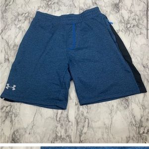 Under Armour Loose Fit Athletic Blue Sweatshorts Shorts size Large like New Cond